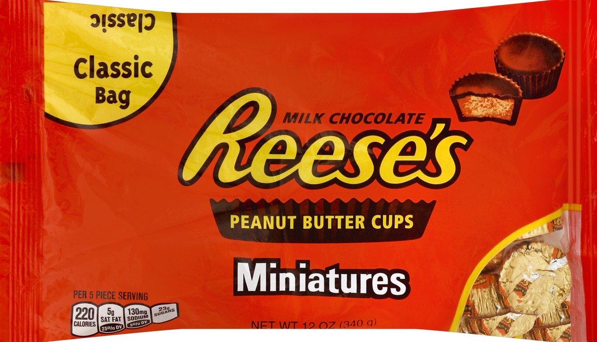 slide 3 of 5, Reese's Miniature Peanut Butter Cups, 12 oz