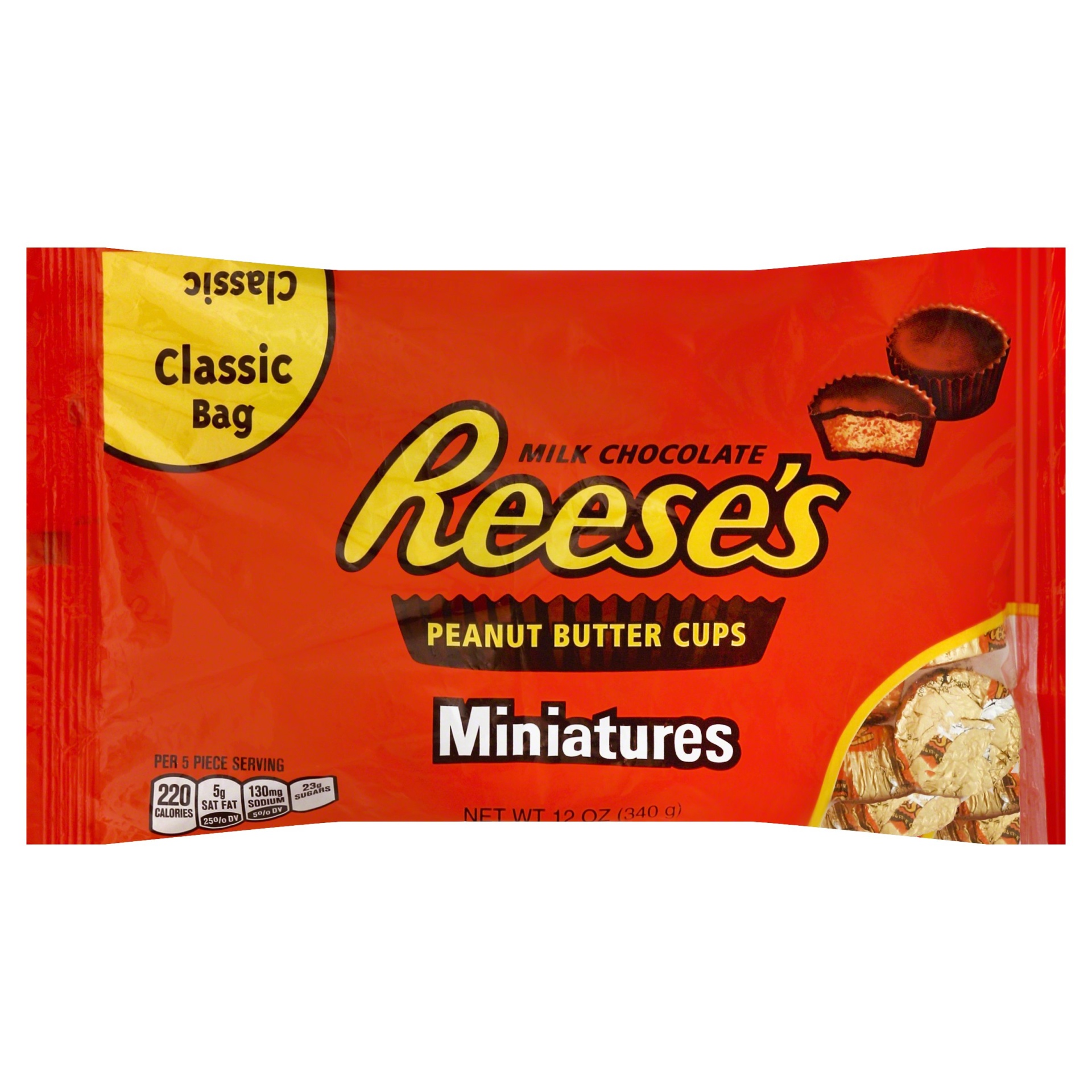 slide 1 of 5, Reese's Miniature Peanut Butter Cups, 12 oz