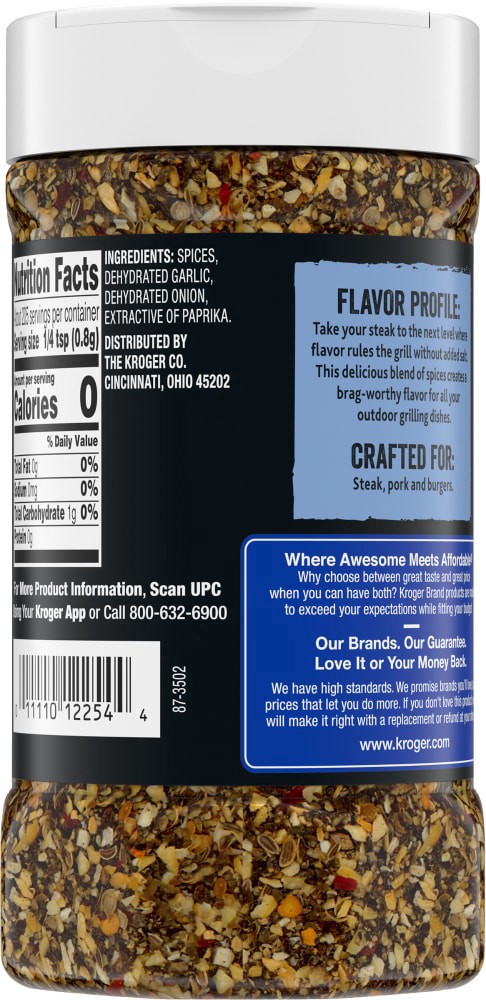 slide 2 of 3, Kroger Salt Free Steak Seasoning Blend, 5.8 oz