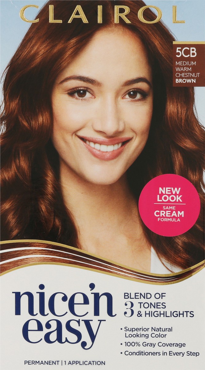 slide 8 of 9, Nice'n Easy Clairol Nice 'N Easy 5CB Medium Warm Chestnut Brown, 1 ea