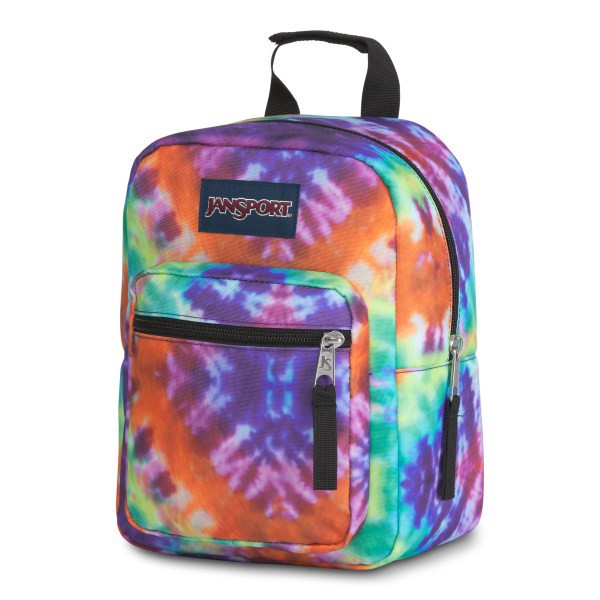 slide 2 of 3, Jansport Big Break Lunch Bag, 10""H X 7-1/2""W X 5""D, 100% Recycled, Red Multi Hippie Days, 1 ct