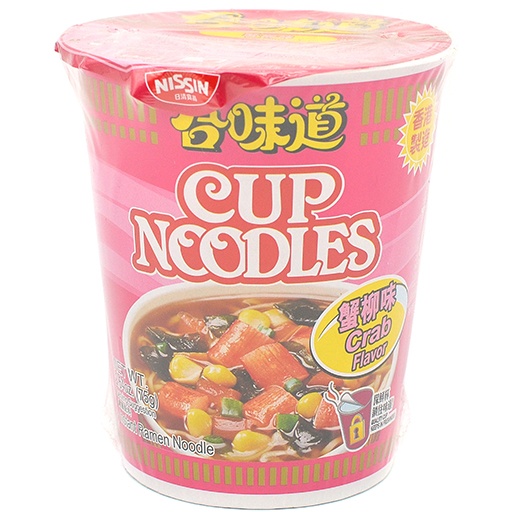 slide 1 of 1, Nissin Cup Noodle Crab Flavor, 2.64 oz