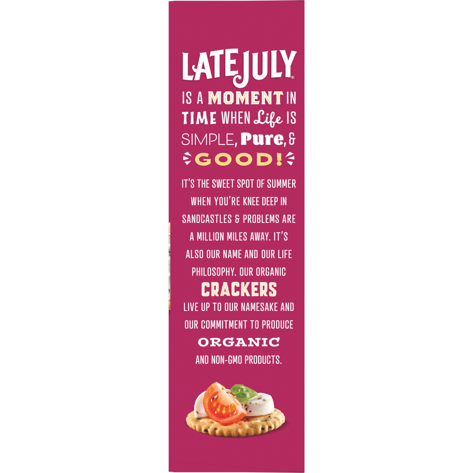 slide 5 of 5, Late July Organic Chia & Quinoa Crackers 6 oz, 6 oz