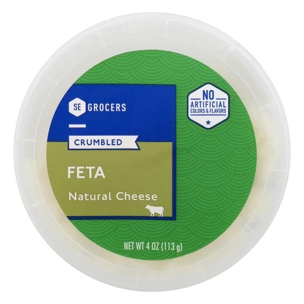slide 1 of 1, SE Grocers Crumbled Feta Natural Cheese, 4 oz