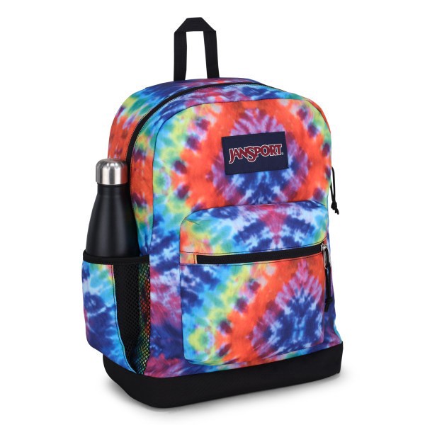 slide 6 of 8, Jansport Cross Town Plus Backpack With 15"" Laptop Pocket, Red Multi Hippie Days, 1 ct