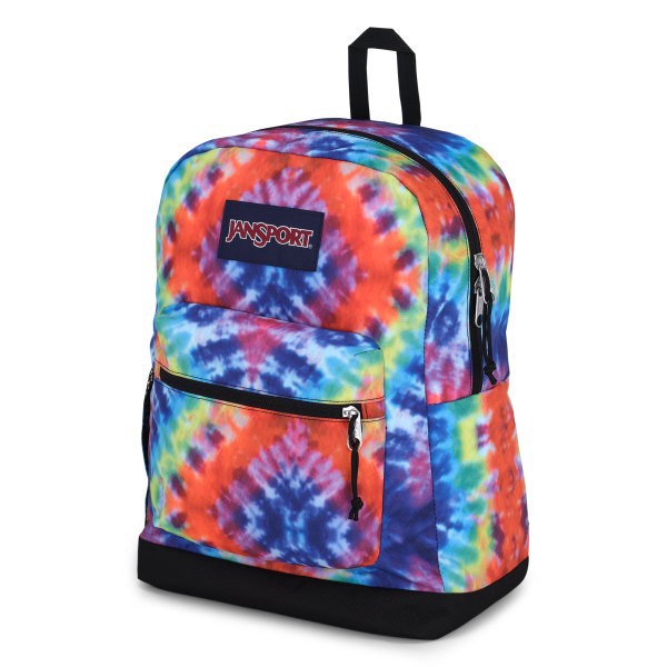 slide 3 of 8, Jansport Cross Town Plus Backpack With 15"" Laptop Pocket, Red Multi Hippie Days, 1 ct