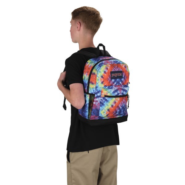 slide 7 of 8, Jansport Cross Town Plus Backpack With 15"" Laptop Pocket, Red Multi Hippie Days, 1 ct