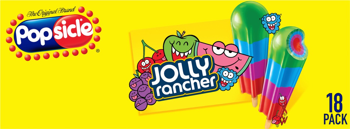 slide 7 of 9, Popsicle Jolly Rancher™ Ice Pops Candy Flavor Ice Pop, 29.7 oz, 18 Count, 18 ct; 29.7 fl oz