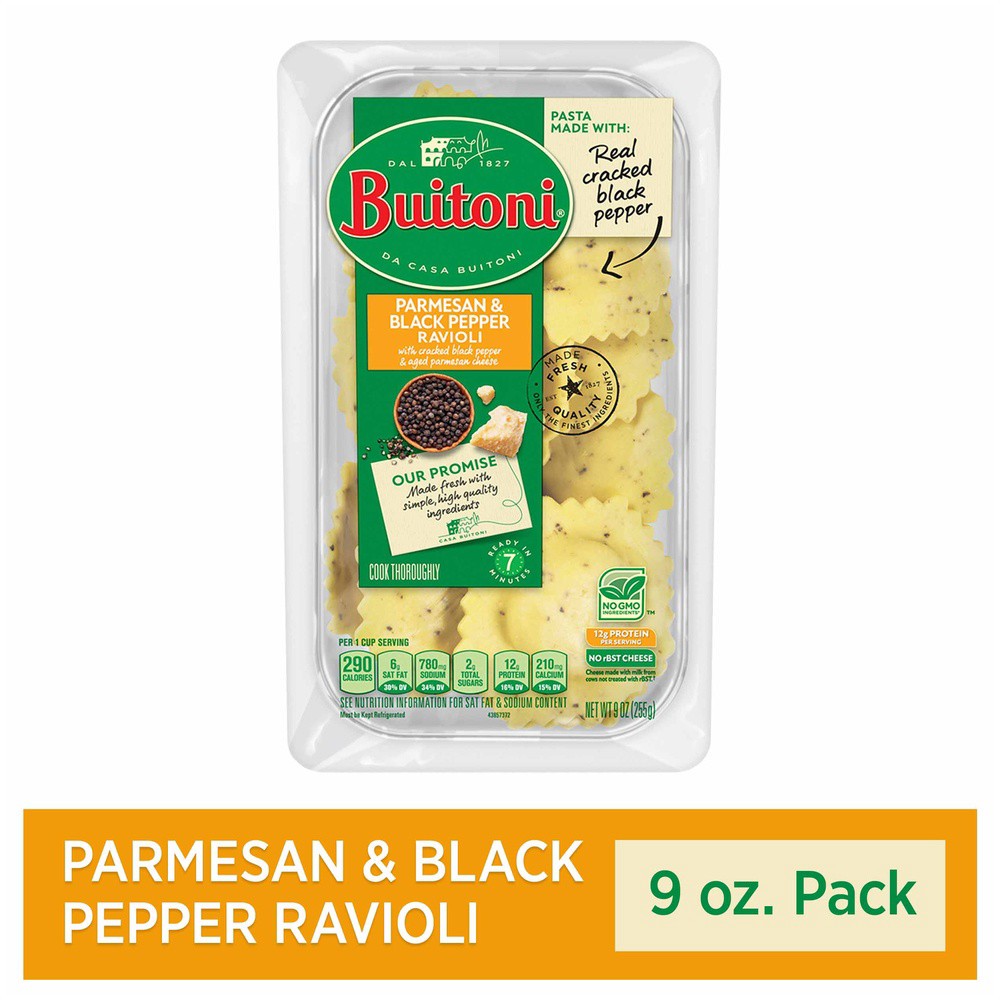 slide 7 of 7, Buitoni Parmesan Black Pepper Ravioli, 9 oz