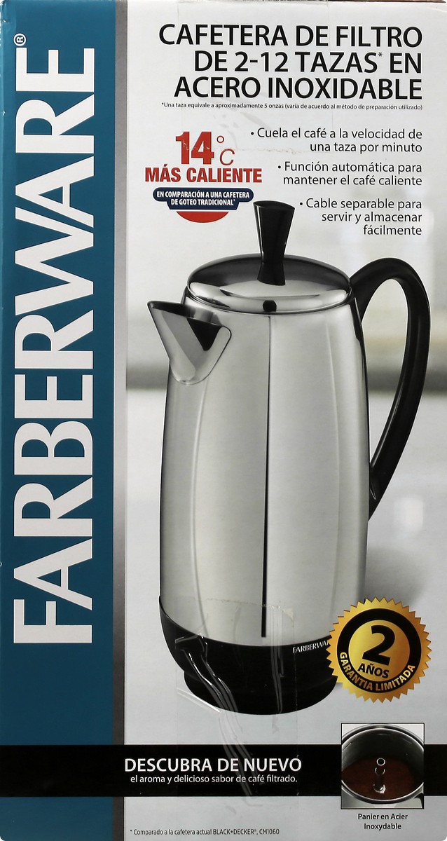 slide 3 of 10, Farberware Stainless Steel 2-12 Cup. Percolator 1 ea, 1 ct