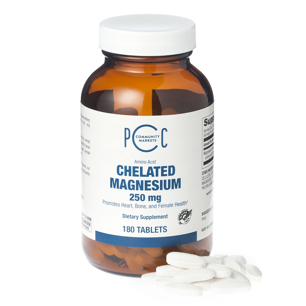 slide 1 of 1, PCC Chelated Magnesium (Tablets), 90 ct
