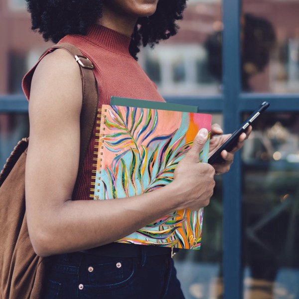 slide 3 of 9, 2025 Cambridge Ettavee Weekly/Monthly Planner, 8-1/2"" X 11"", Leaf, January To December, 1 ct