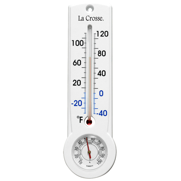 slide 1 of 1, La Crosse 8.75 Thermometer & Hygrometer - 204-109, 9 in