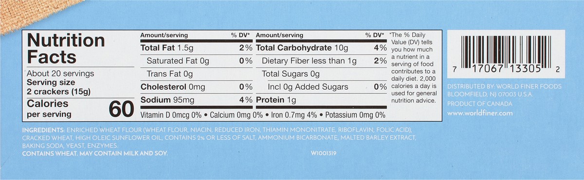 slide 13 of 13, Wellington Stoned Wheat Crackers 10.6 oz, 10.6 oz