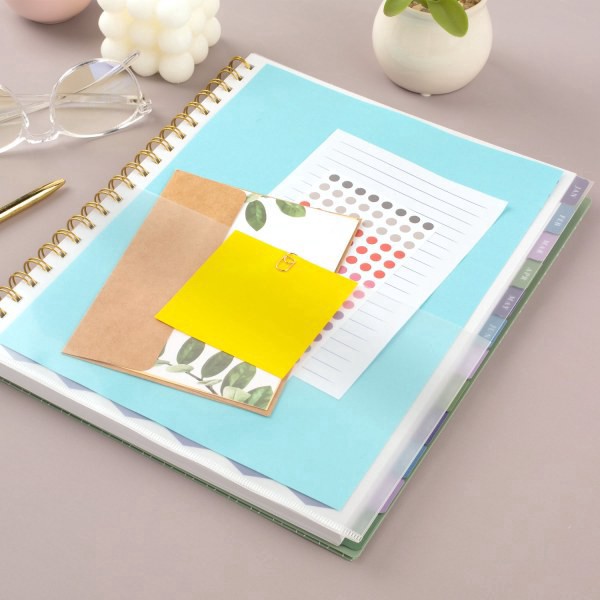 slide 6 of 9, 2025-2026 At-A-Glance Badge Weekly/Monthly Planner, 8-1/2"" X 11"", Green Tile, January To January, 1 ct