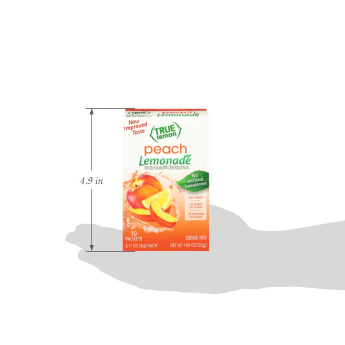 slide 2 of 13, True Lemon Peach Lemonade Drink Mix 10 - 0.11 oz Packets, 10 ct