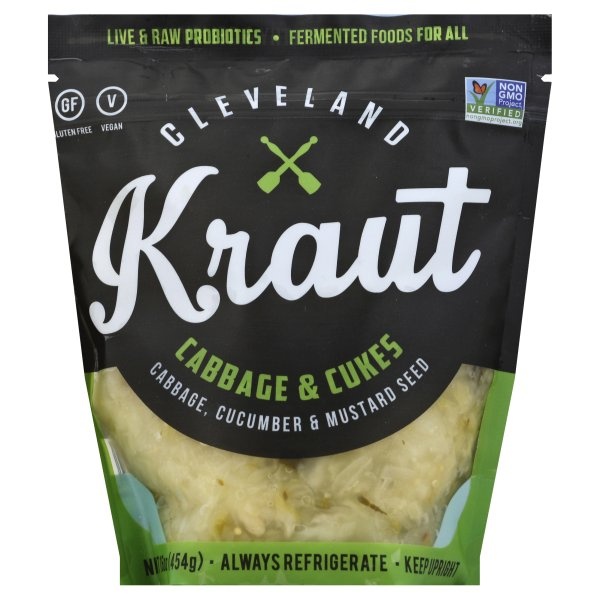 slide 1 of 1, Cleveland Kraut Cabbage & Cukes 16 oz, 16 oz