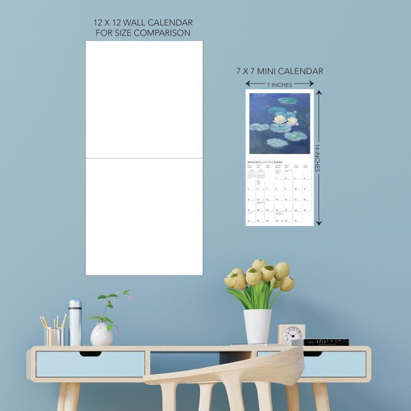 slide 3 of 5, 2025 Graphique Fine Arts Monthly Mini Calendar, 7"" X 7"", Monet, January 2025 To December 2025, My03, 1 ct