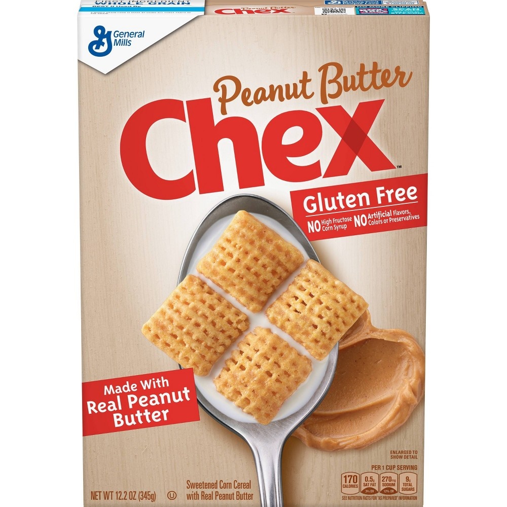 slide 3 of 3, General Mills Peanut Butter Chex Cereal, Gluten Free, 12.2 Oz, 12.2 oz