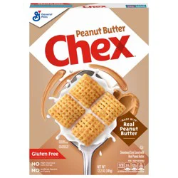 Peanut Butter Chex Cereal, Gluten Free Breakfast Cereal, Made with Whole Grain, 12.2 oz