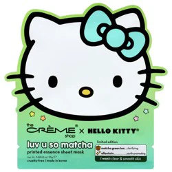 The Crème Shop x Hello Kitty Luv U So Matcha Sheet Mask 0.88 oz