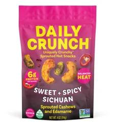 Daily Crunch Sweet & Spicy Sichuan Sprouted Cashews