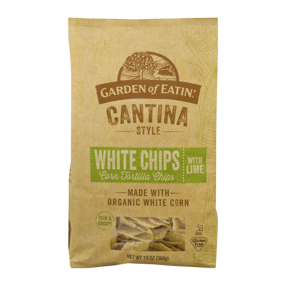 slide 1 of 6, Garden of Eatin' Cantina Style White Chips Corn Tortilla Chips With Lime, 13 oz