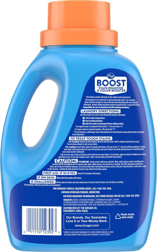 slide 6 of 6, Fresh Scent Boost Stain Remover And Color Booster, 66 fl oz