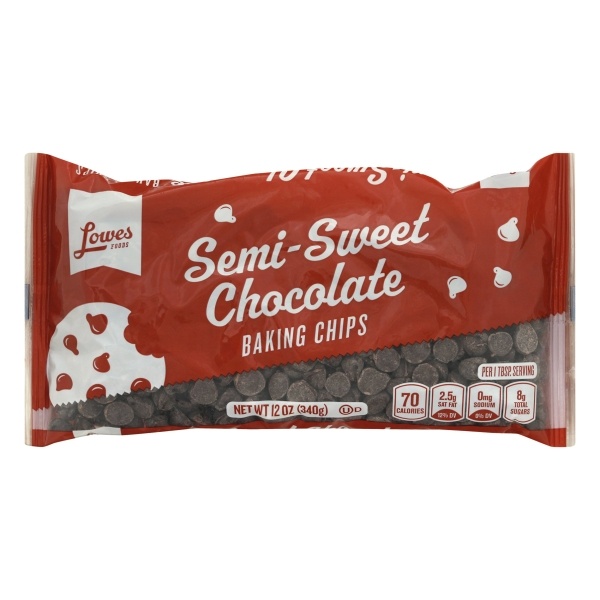 slide 1 of 1, Lowes Foods Semi Sweet Morsels, 12 oz