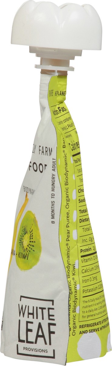 slide 3 of 12, White Leaf Provisions Pear + Banana + Kiwi Baby Food 3.17 oz, 90 gram