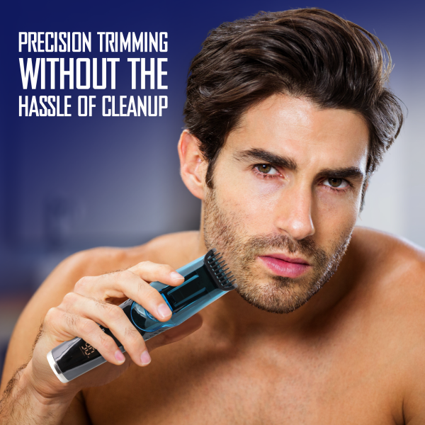 slide 6 of 29, Barbasol LCD Rechargeable Vacuum Beard Trimmer, 1 ct