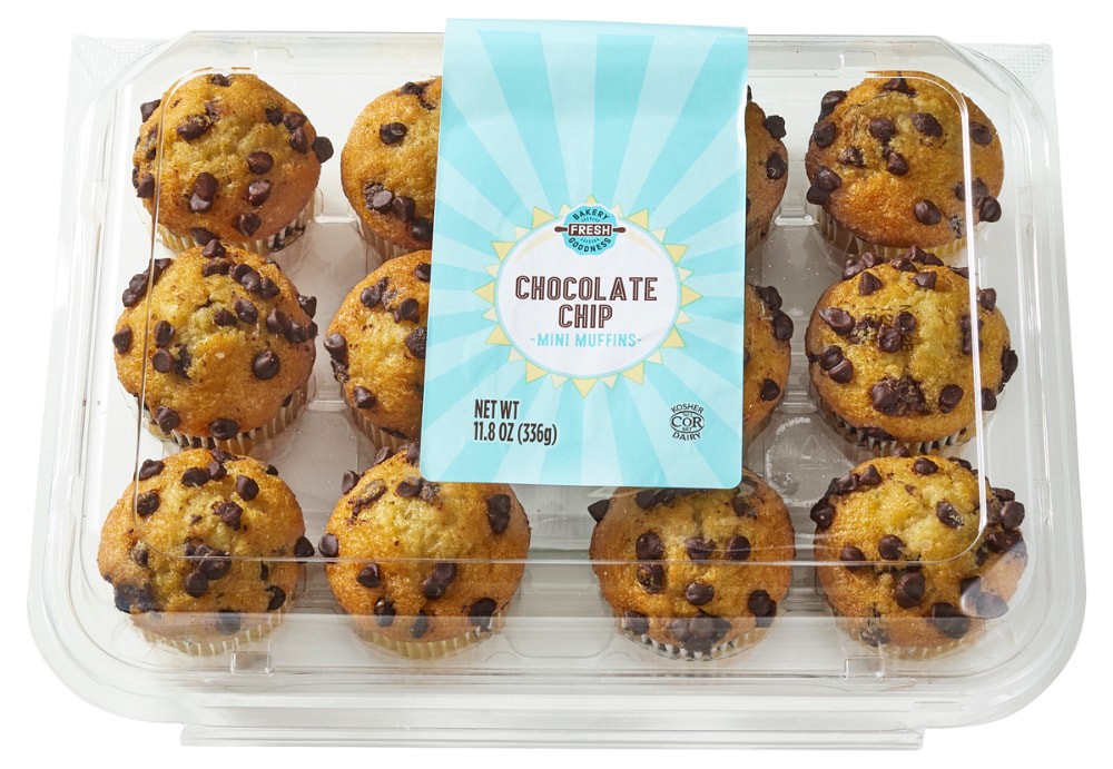 slide 2 of 3, Bakery Fresh Goodness Chocolate Chip Mini Muffins, 11.8 oz