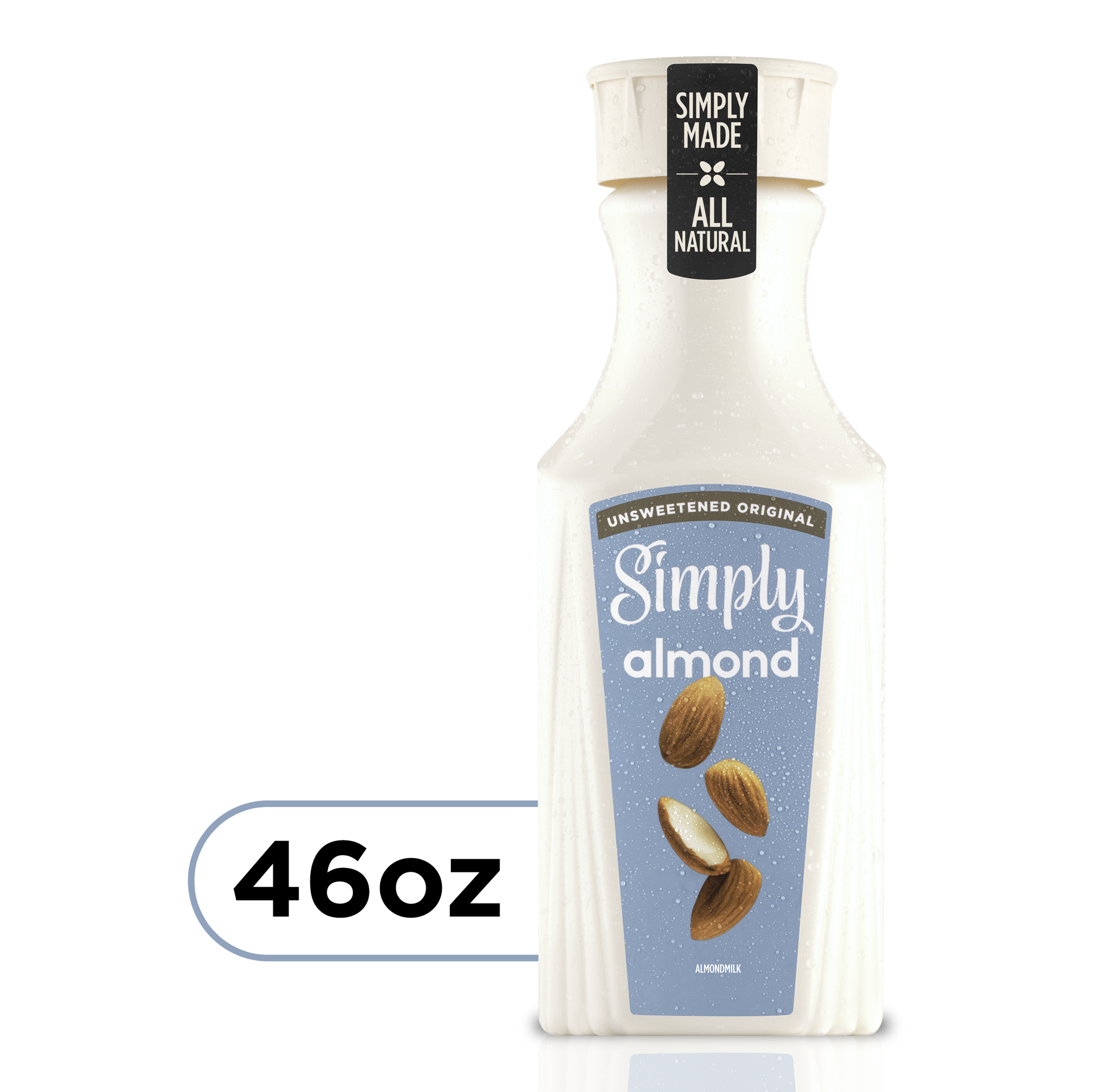 slide 1 of 10, Simply Almond Original Unsweetened Bottle, 46 fl oz, 46 fl oz