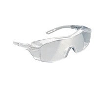 slide 3 of 5, 3M Over The Glass Safety Eyewear, Clear Frame, Clear/Scratch Resistant Lenses, 1 ct