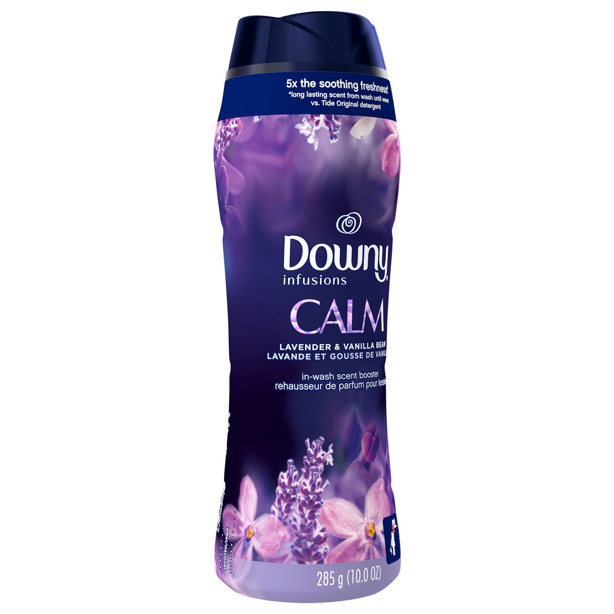 slide 2 of 4, Downy Infusions In-Wash Scent Booster Beads, Calm, Lavender & Vanilla Bean, 10 oz, 10 oz