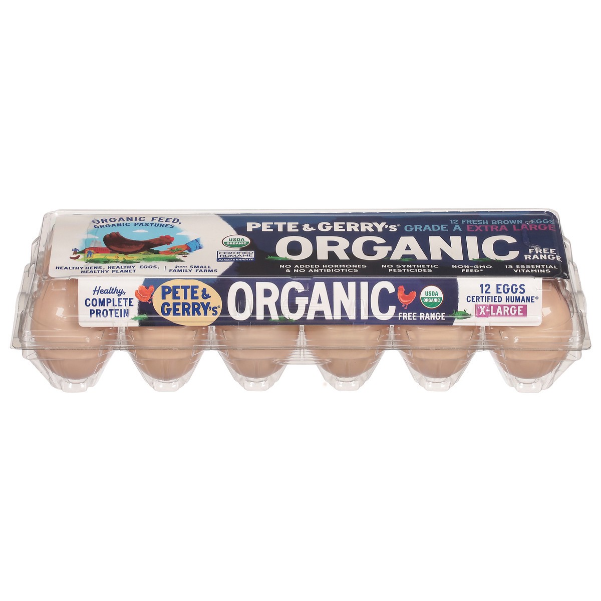 slide 1 of 10, Pete and Gerry's Organic Free Range Brown Eggs Extra Large 12 ea, 12 ct