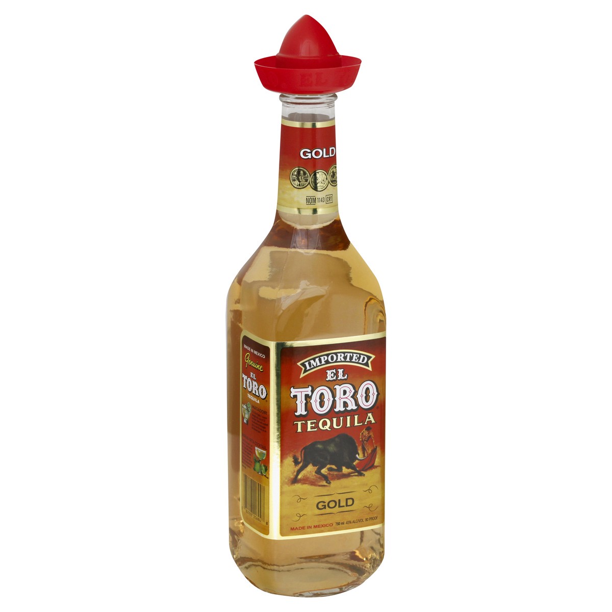 slide 7 of 11, El Toro Gold Tequila, 750 liter