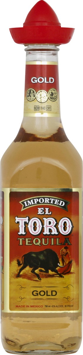 slide 1 of 11, El Toro Gold Tequila, 750 liter