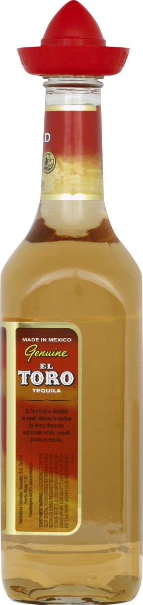 slide 11 of 11, El Toro Gold Tequila, 750 liter