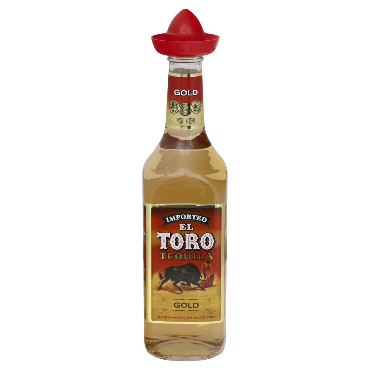 slide 1 of 11, El Toro Gold Tequila, 750 liter