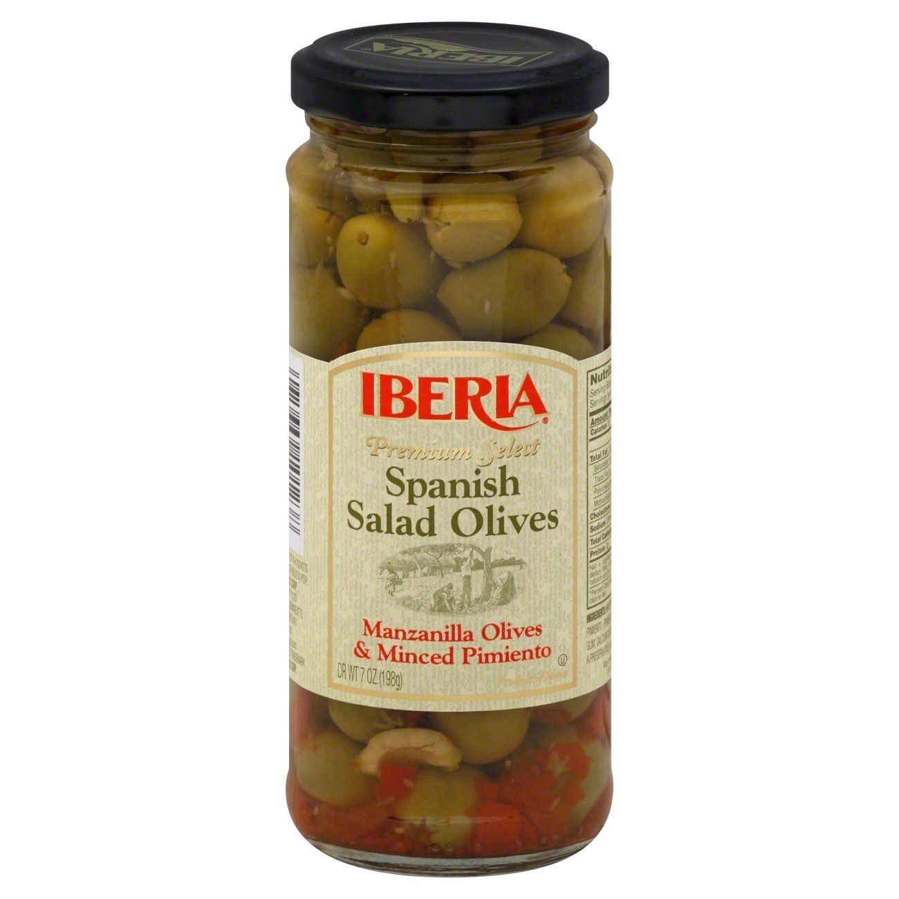 slide 1 of 1, Iberia Premium Select Spanish Salad Olives 7oz, 7 oz