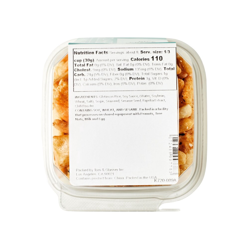 slide 2 of 2, Torn & Glasser Torn Glasser Rice Cracker Mix, 8 oz