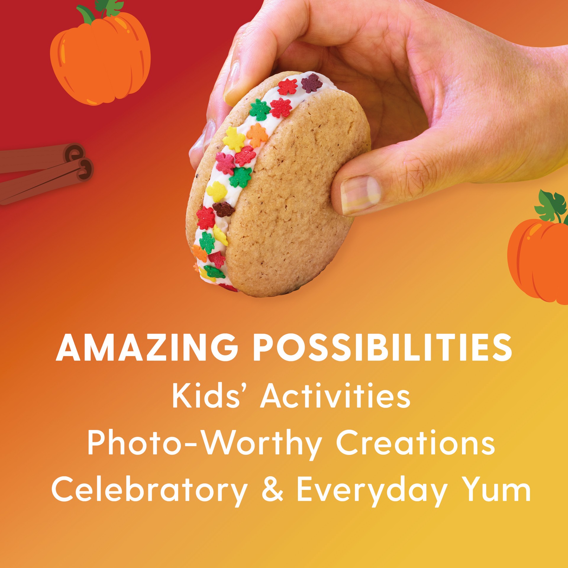 slide 5 of 5, Duncan Hines Epic Pumpkin Spice Cookie Kit 3 Pieces 20.11 oz, 20.11 oz