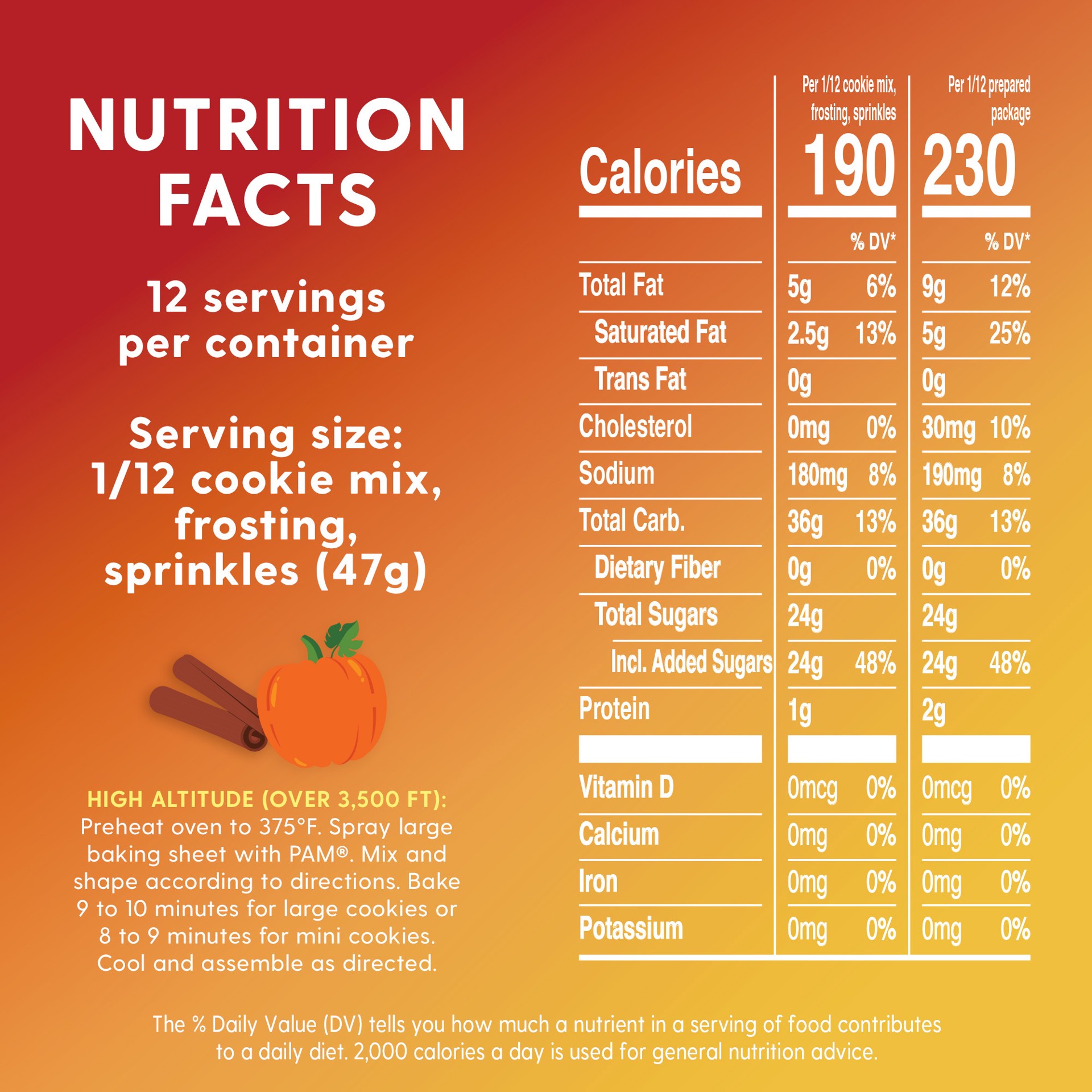 slide 2 of 5, Duncan Hines Epic Pumpkin Spice Cookie Kit 3 Pieces 20.11 oz, 20.11 oz