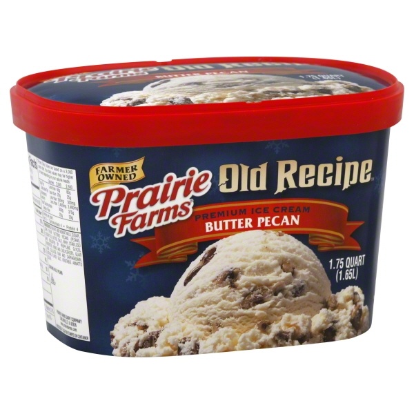 slide 1 of 1, Prairie Farms Butter Pecan Ice Cream, 56 oz