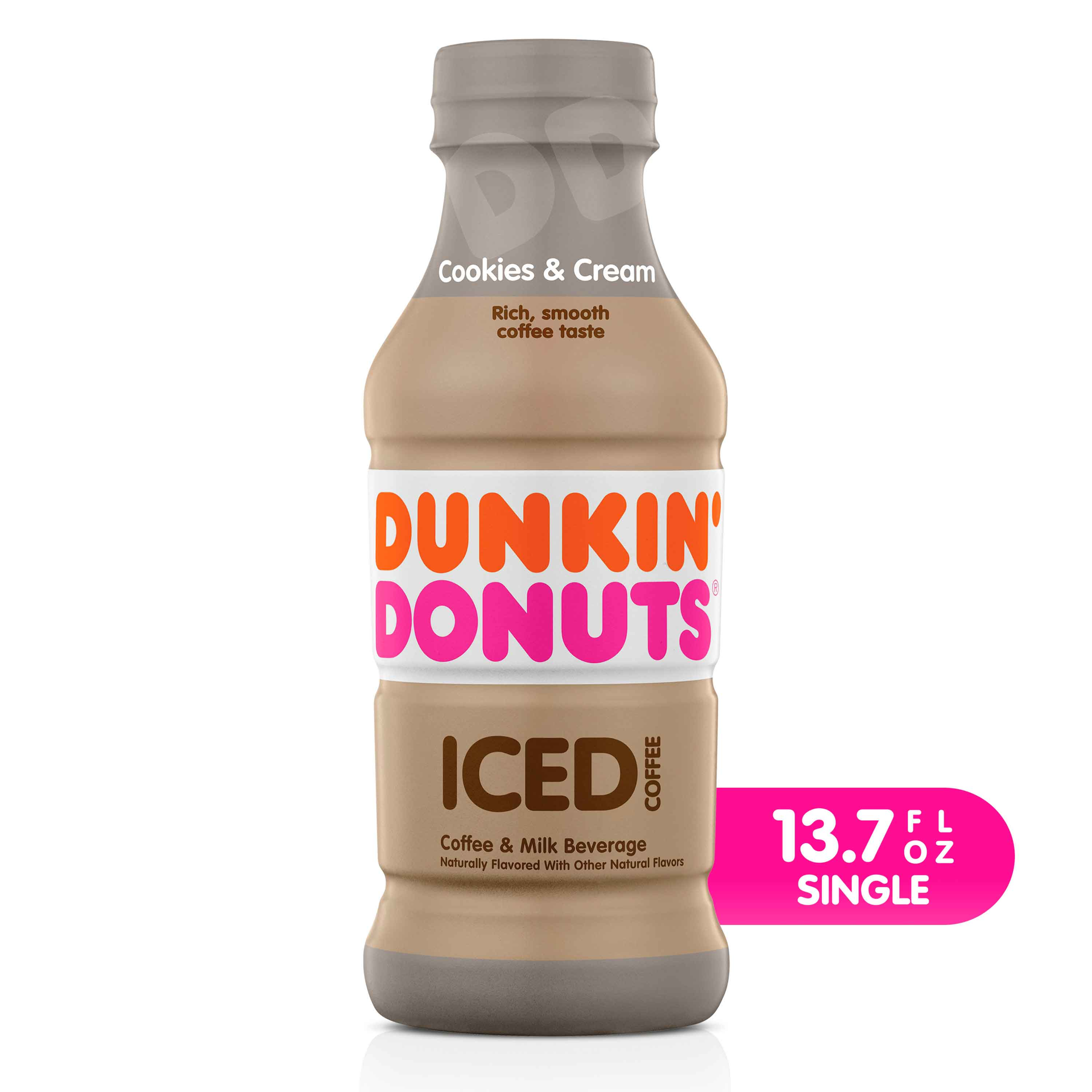 slide 1 of 10, Dunkin' Cookies & Cream Iced Coffee 13.7 oz, 13.7 fl oz