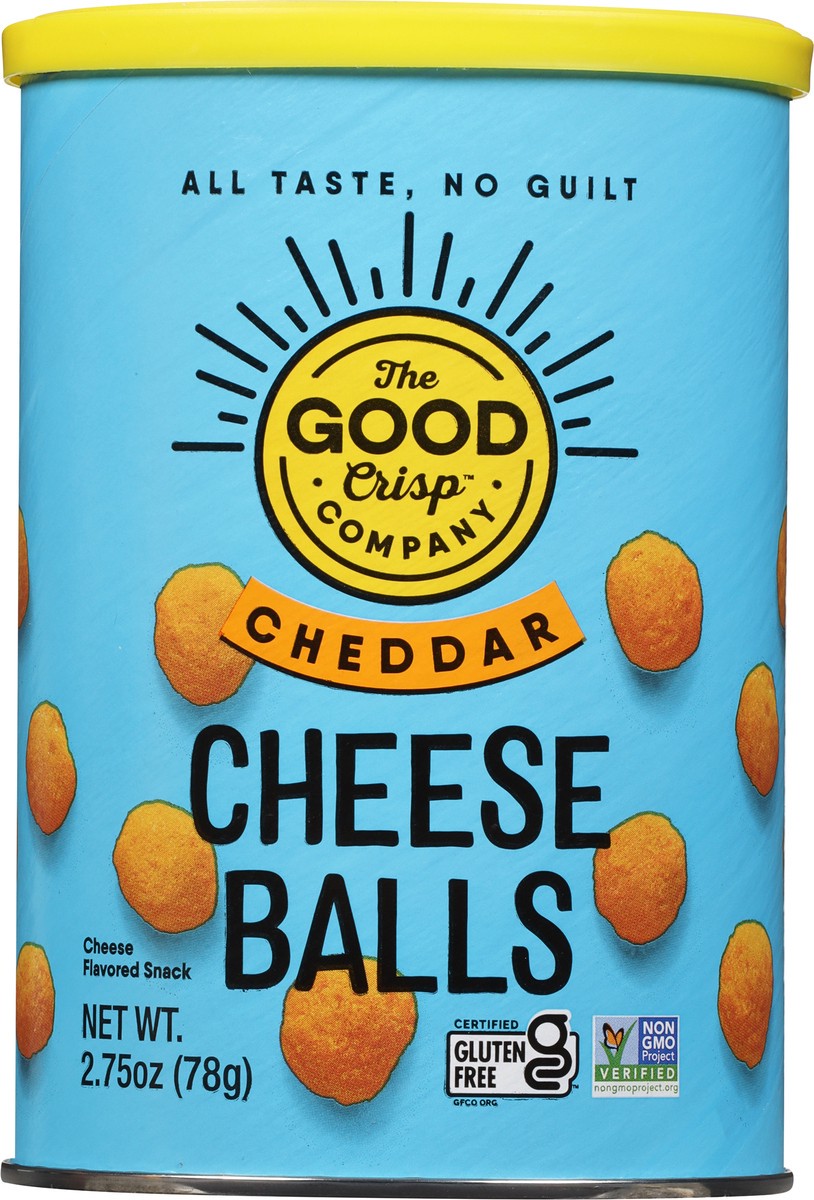slide 8 of 12, The Good Crisp Company Cheddar Cheese Balls 2.75 oz, 