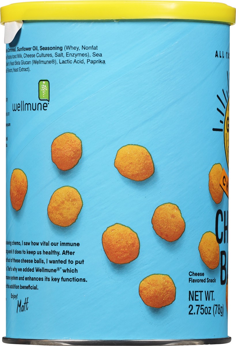 slide 3 of 12, The Good Crisp Company Cheddar Cheese Balls 2.75 oz, 