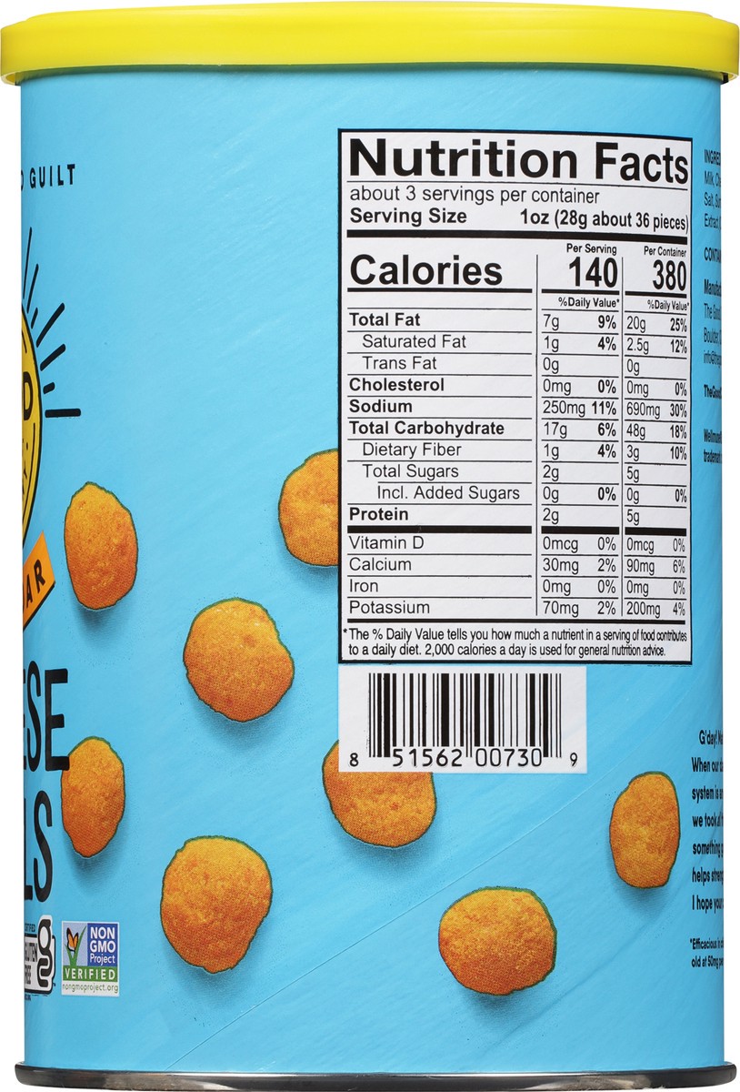slide 10 of 12, The Good Crisp Company Cheddar Cheese Balls 2.75 oz, 
