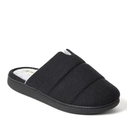 Dearfoams Waffle Knit Scuff Slippers - Medium